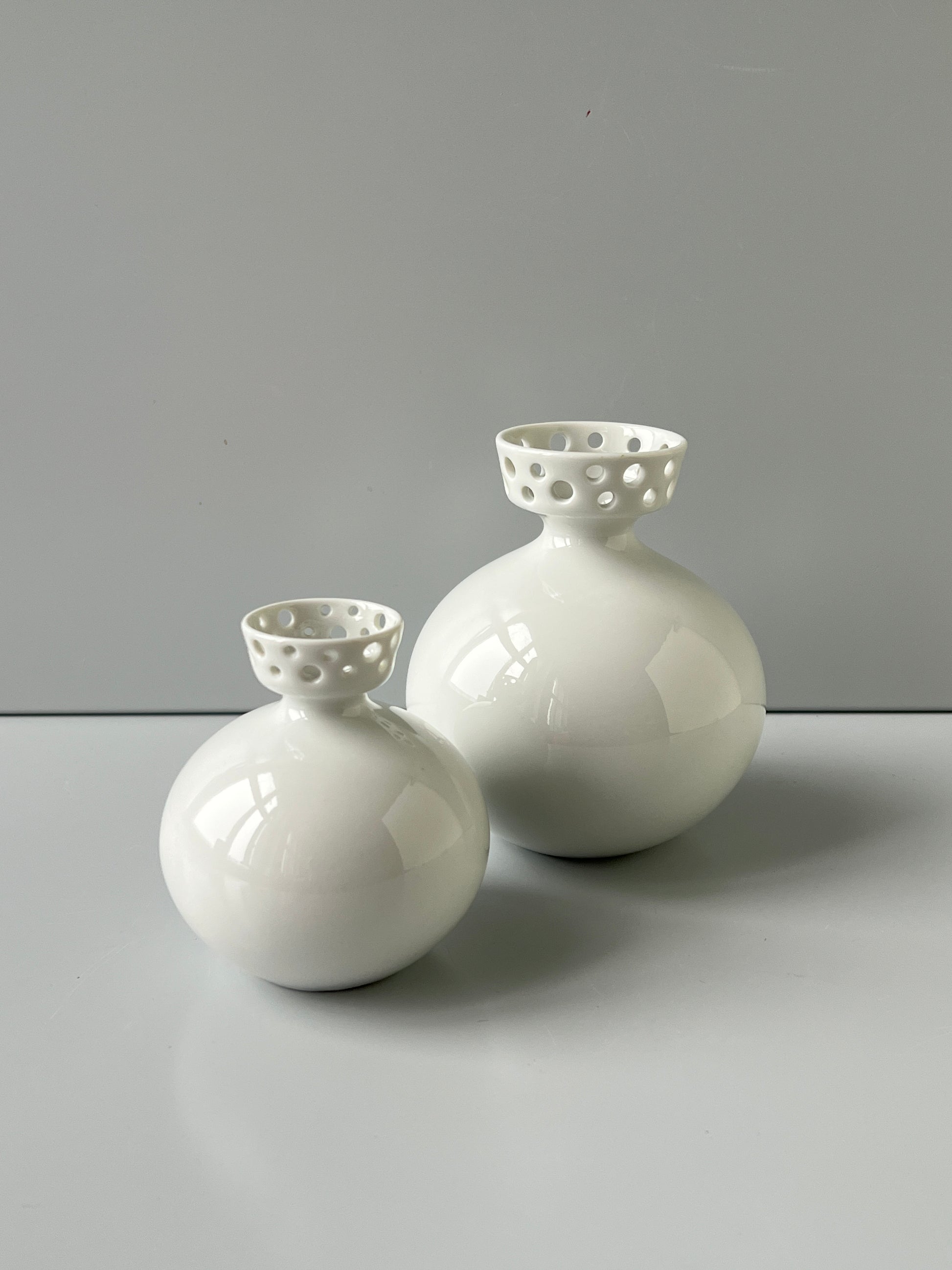 Porzellanvasen von Wallendorf, DDR, Astrid Lucke-Löffler