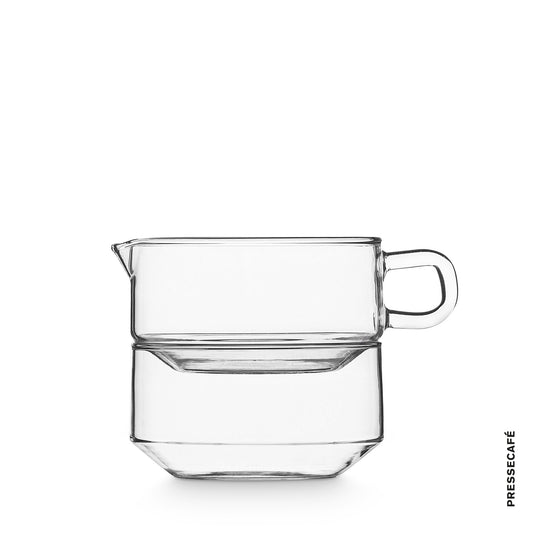 Zwei Glasobjekte aus Jenaer Glas, entworfen von Ilse Decho aus der DDR